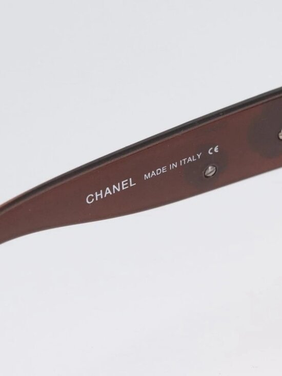 CHANEL Sunglasses plastic Brown CC Auth bs34041 main image 6